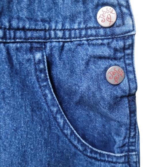 Disney Store Toy Story "Jessie" Embroidered Denim Overall Dress Size 10-12 Girl - Picture 10 of 15